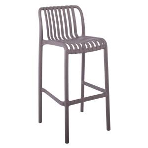 MODA Σκαμπό Bar-Pro Στοιβαζόμενο, PP-UV Protection Απόχρωση Mocha