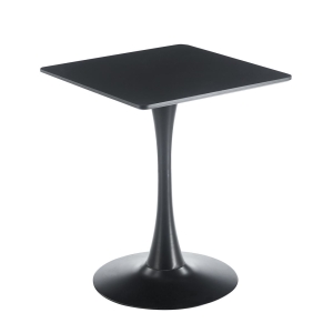 BREAK Τραπέζι MDF Μαύρο, Βάση Μέταλλο Βαφή Μαύρο