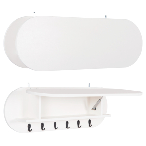 ΚΡΕΜΑΣΤΡΑ ΕΙΣΟΔΟΥ & ΚΛΕΙΣΤΟ ΡΑΦΙ FB918078.01 ΜΕΛΑΜΙΝΗ ΛΕΥΚΗ 84x15.5x28.5Υεκ