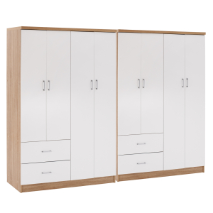 ΝΤΟΥΛΑΠΑ 8ΦΥΛΛΗ FB921237.02 ΜΕΛΑΜΙΝΗ SONAMA & ΛΕΥΚΟ 241x42,5Χ180,5Υεκ.
