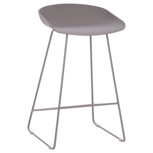 ΣΚΑΜΠΟ ΜΠΑΡ FB99299.10, ΓΚΡΙ, ΜΕΣΑΙΟΥ ΥΨΟΥΣ, 44x44x74 εκ.