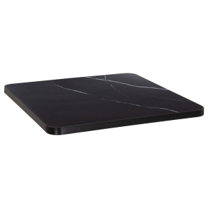 ΕΠΙΦΑΝΕΙΑ ΤΡΑΠΕΖΙΟΥ SINTERED STONE FB96655.03 BLACK MARBLE--ΠΛΑΙΣΙΟ ALU ΜΑΥΡΟ 80x80εκ.