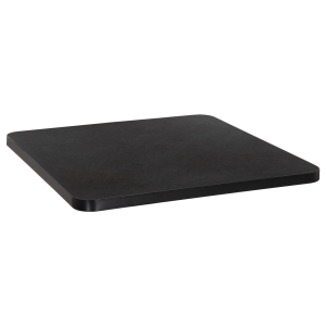 ΕΠΙΦΑΝΕΙΑ ΤΡΑΠΕΖΙΟΥ SINTERED STONE ΤΕΤΡΑΓΩΝΗ FB96655.01 ΜΑΥΡΗ ΜΕ ΠΛΑΙΣΙΟ ALU ΜΑΥΡΟ 80x80εκ.